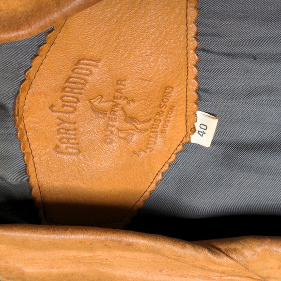 100% Old Leather Gary Gordon by Julius & Sons Leather Jacket - Picture 5 of 11